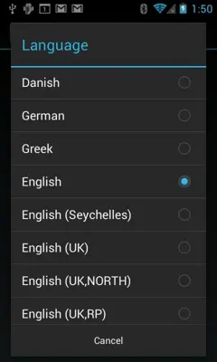 eSpeak TTS android App screenshot 3